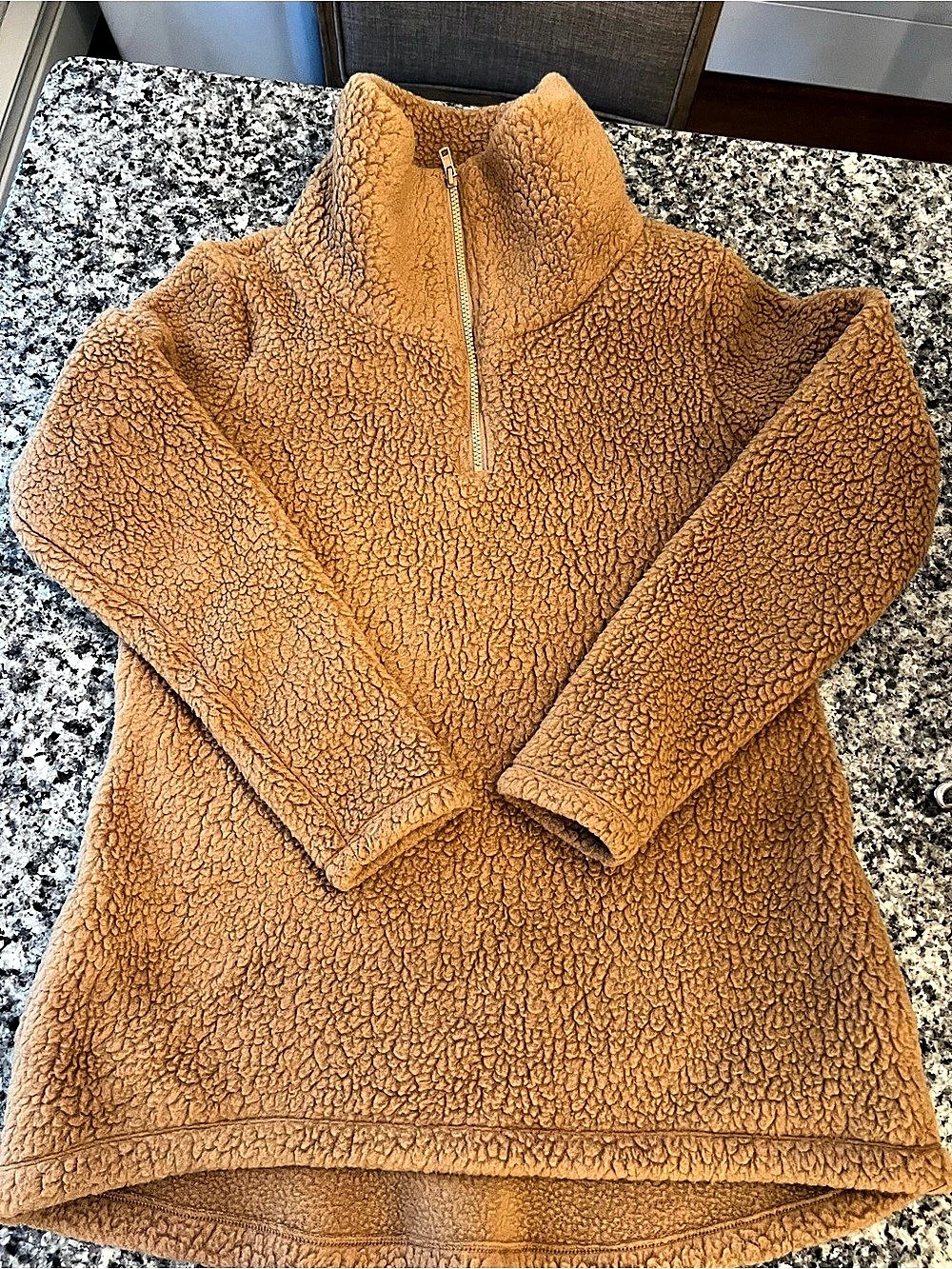 dudley stephens Park Slope Turtleneck Teddy Fleece in Brown Medium